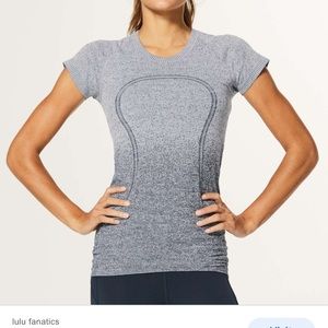 Lululemon Swiftly tech Short Sleeve white/dark cast